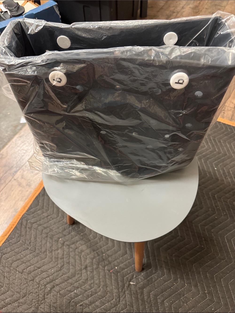 Black Home Accent Tote